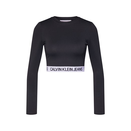 Bluzka damska Calvin Klein jerseyowa z długimi rękawami 