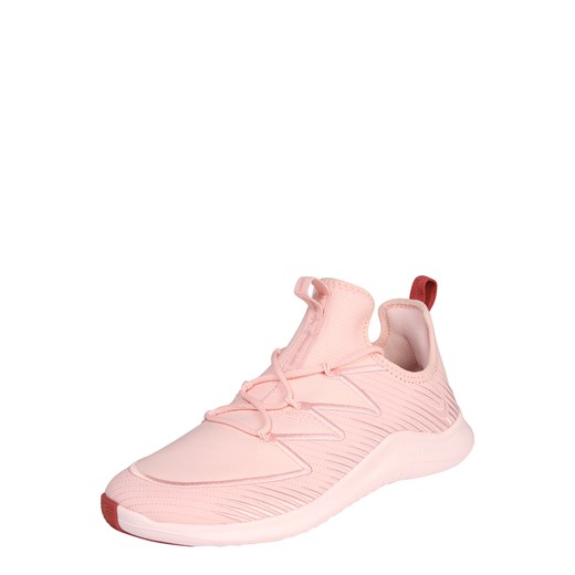 Różowe buty sportowe damskie Nike dla tenisistów na płaskiej podeszwie sznurowane bez wzorów 