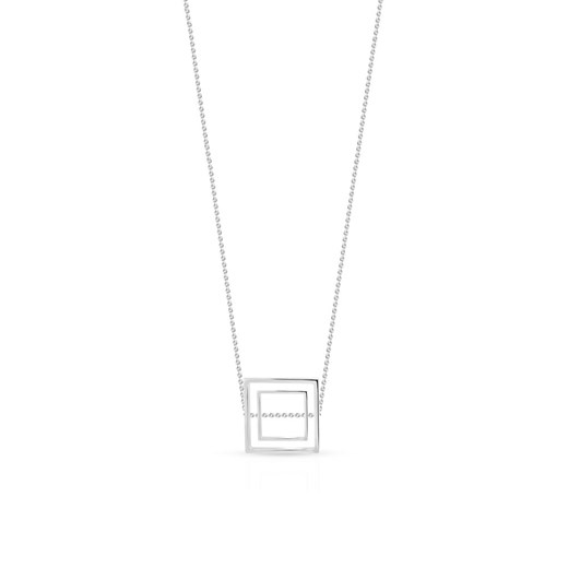 Naszyjnik srebrny geometryczny SLN/NS003 W.Kruk   okazyjna cena  