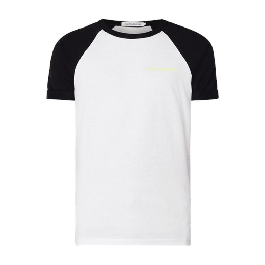 T-shirt męski Calvin Klein jesienny w nadruki 