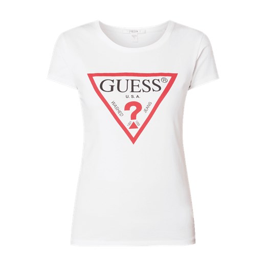 Bluzka damska Guess biała na wiosnę 