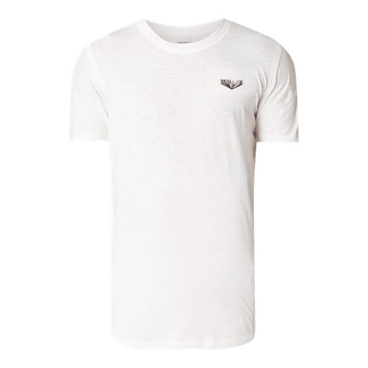 T-shirt męski Jack & Jones z bawełny biały z krótkimi rękawami 