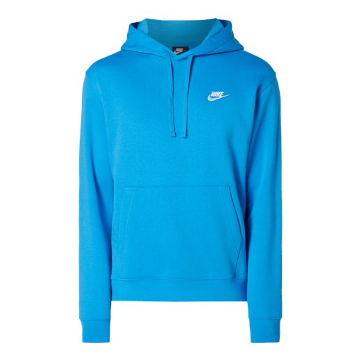 Bluza sportowa niebieska Nike bez wzorów bawełniana 