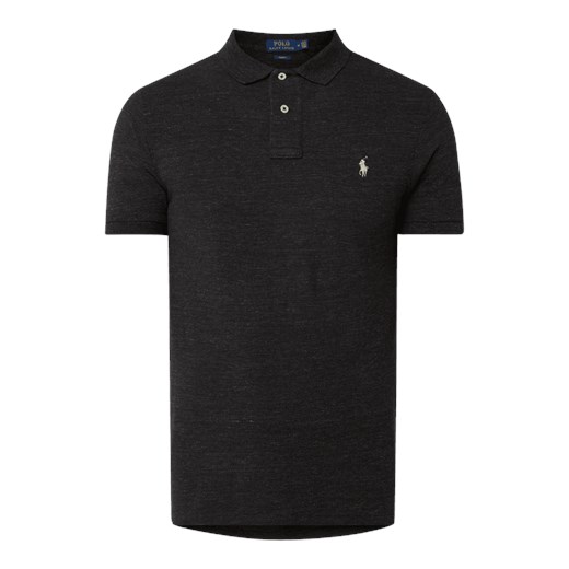 T-shirt męski Polo Ralph Lauren bez wzorów szary 