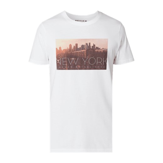 T-shirt męski Review biały 