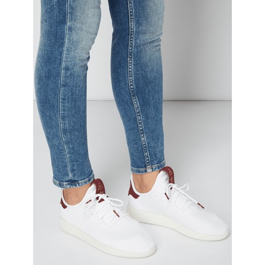 Buty sportowe damskie Adidas Originals sneakersy młodzieżowe pharrell williams tkaninowe białe sznurowane 