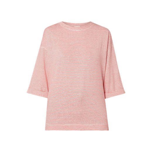 Bluzka damska różowa Calvin Klein w paski bawełniana 