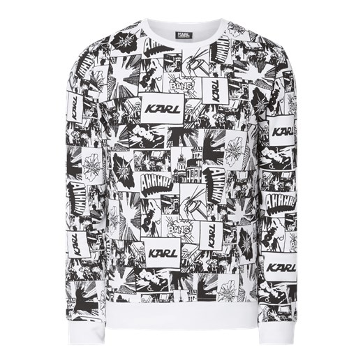Bluza męska szara Karl Lagerfeld młodzieżowa z bawełny 
