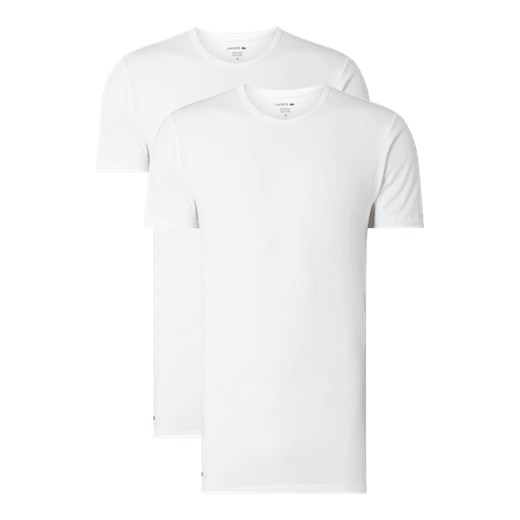 T-shirt męski Lacoste z krótkimi rękawami gładki 