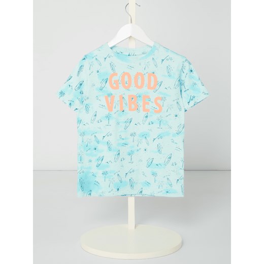 T-shirt chłopięce Review For Kids na wiosnę z bawełny w abstrakcyjnym wzorze 