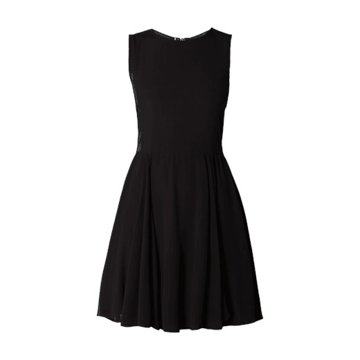 Sukienka Review z okrągłym dekoltem elegancka czarna na wiosnę mini bez rękawów 
