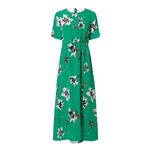 Zielona sukienka Vero Moda maxi z okrągłym dekoltem 