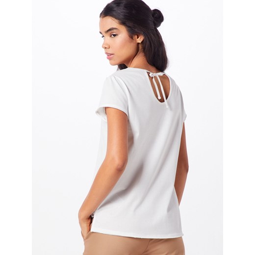 Edc By Esprit bluzka damska biała z krótkimi rękawami casualowa 