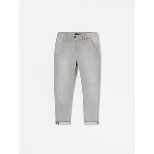Reserved - Spodnie jeansowe chino - Jasny szary  Reserved 128 