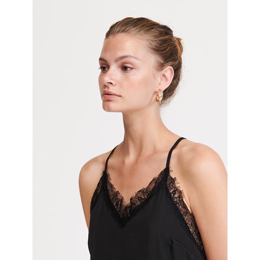 Reserved - Top z koronką - Czarny  Reserved 40 