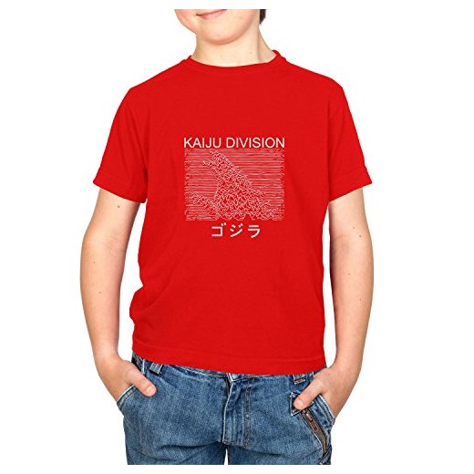 nerdo kaiju Division – T-Shirt dla dzieci -  czerwony