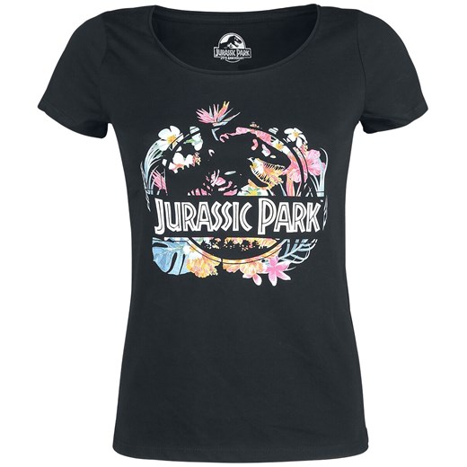 Jurassic Park - Tropical Flower - T-Shirt - Kobiety - czarny Jurassic Park XL EMP