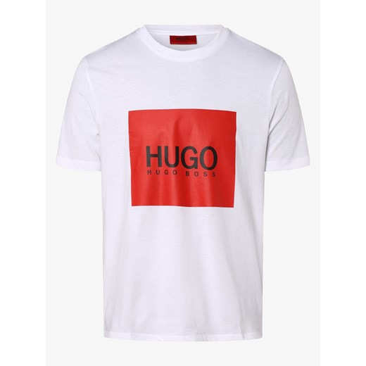 HUGO - T-shirt męski – Dolive194, biały