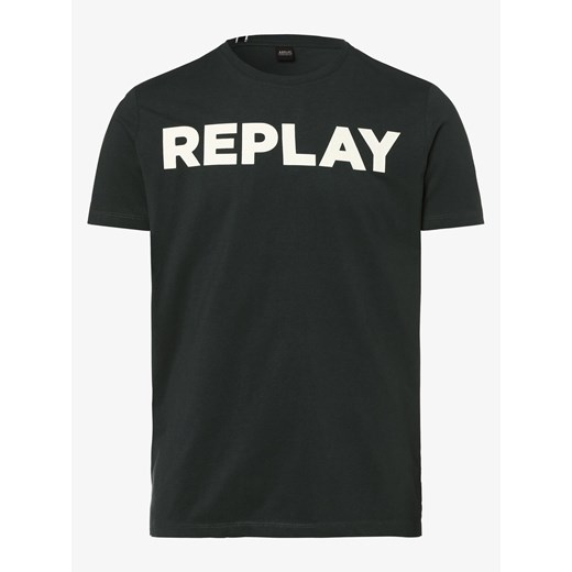 T-shirt męski Replay czarny 