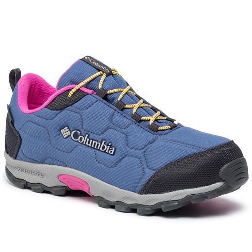 Buty trekkingowe damskie Columbia niebieskie sportowe płaskie 