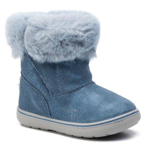 Buty zimowe dziecięce Primigi bez wzorów kozaki bez zapięcia 