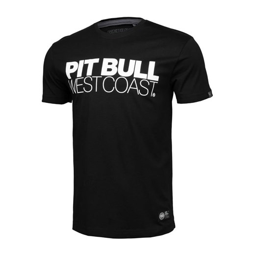 T-shirt męski Pitbull z napisem z krótkim rękawem 