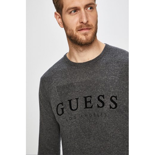 Sweter męski czarny Guess Jeans 