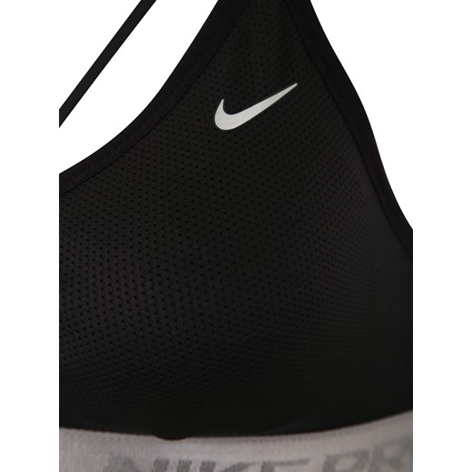 Biustonosz Nike czarny sportowy z napisami 