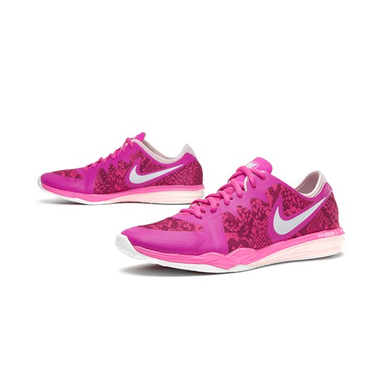 Różowe buty sportowe damskie Nike do biegania dual fusion 