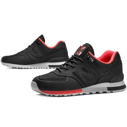 Buty sportowe męskie New Balance new 575 czarne sznurowane z gumy 