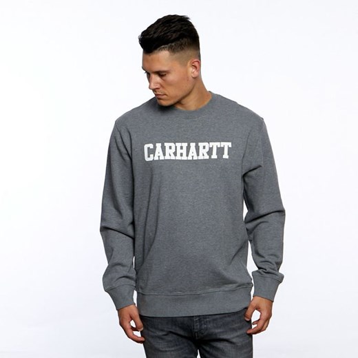 Bluza Carhartt WIP College Sweat dark grey heather/white  Carhartt Wip M bludshop.com