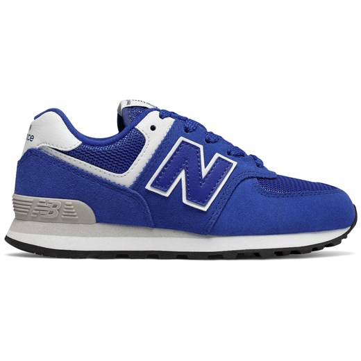 Buty sportowe damskie New Balance w stylu casual zamszowe płaskie bez wzorów 