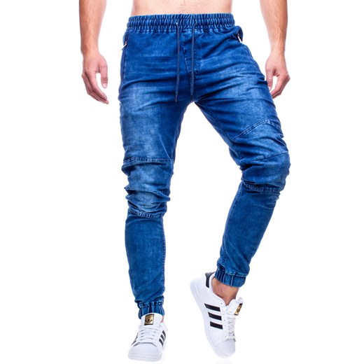 Spodnie męskie joggery jeansowe Recea