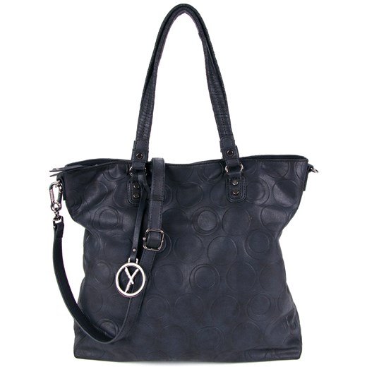 Shopper bag Suri Frey matowa niebieska duża elegancka 