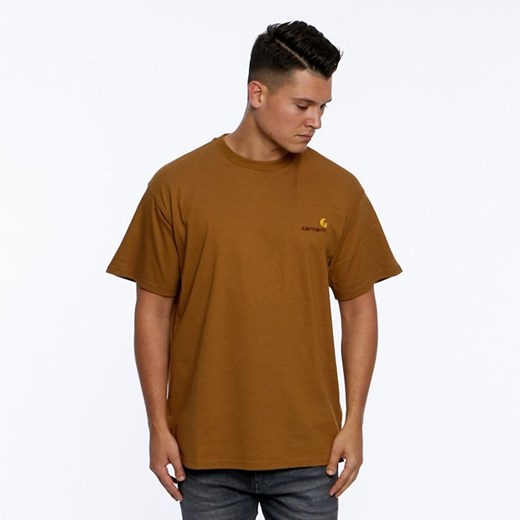 Koszulka Carhartt WIP S/S American Script T-Shirt hamilton brown Carhartt Wip  XL bludshop.com