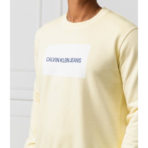 Bluza damska żółta Calvin Klein jesienna młodzieżowa 