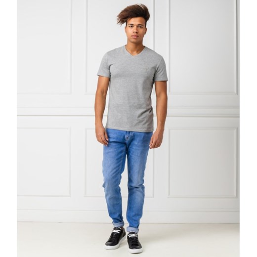 T-shirt męski Guess Jeans z krótkim rękawem bez wzorów casualowy 