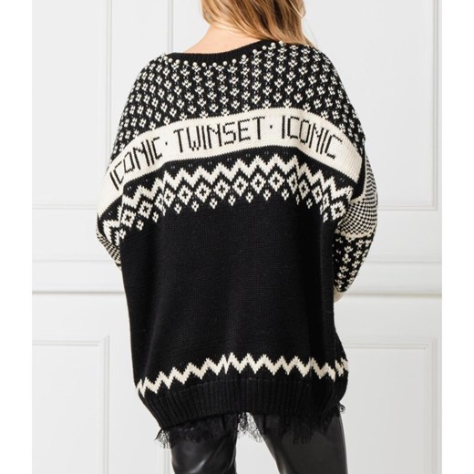 Twinset Sweter | Loose fit | z dodatkiem wełny Twinset  S Gomez Fashion Store