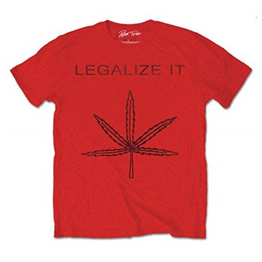 Peter TOSH męski T-shirt legalize IT -  m czerwony – czerwony