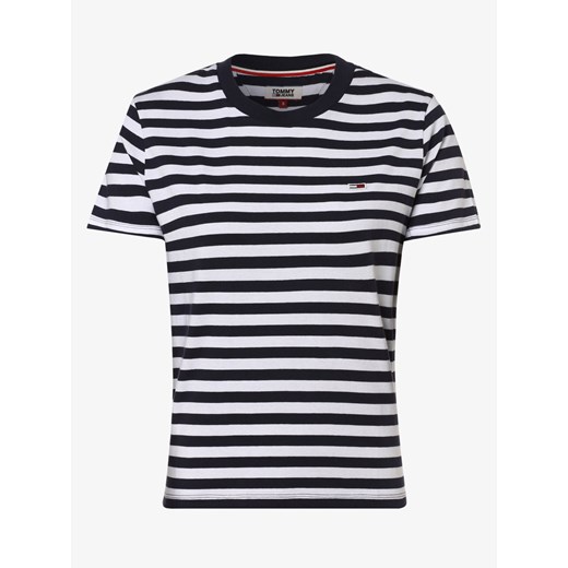 Tommy Jeans - T-shirt damski – TJW Tommy Classic Stripe Tee, niebieski  Tommy Jeans L vangraaf