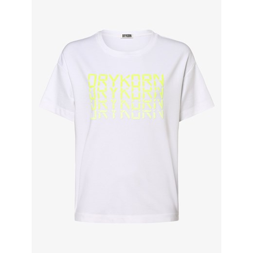 Drykorn - T-shirt damski – Kyla_P23, biały  Drykorn XS vangraaf