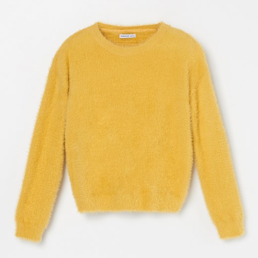 Reserved - Pluszowy sweter - Żółty  Reserved 164 