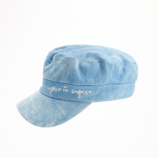 Reserved - Jeansowa czapka z daszkiem - Niebieski  Reserved M/L 