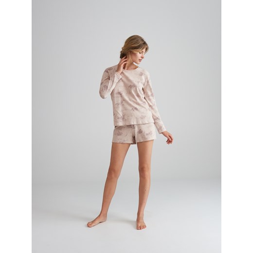 Reserved - Dzianinowa piżama - Jasny szary Reserved  M 
