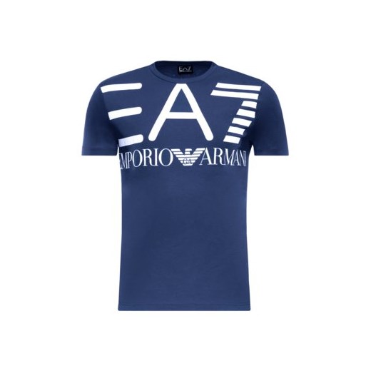 T-shirt męski niebieski Ea7 Emporio Armani 