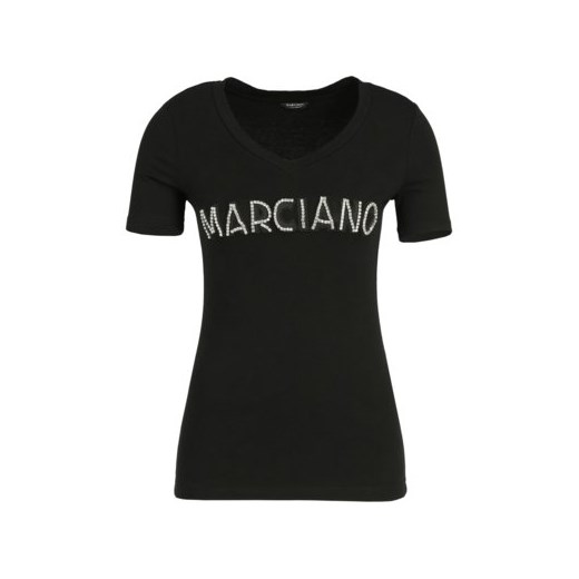 Bluzka damska Marciano Guess z krótkimi rękawami z napisem casualowa 