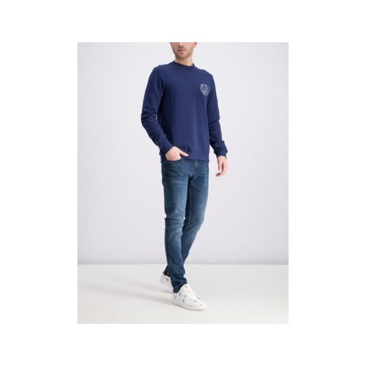 Bluza męska Versace Jeans bez wzorów na jesień casual 