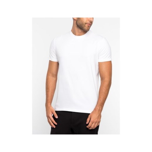 T-shirt męski Dsquared2 gładki biały z krótkim rękawem 