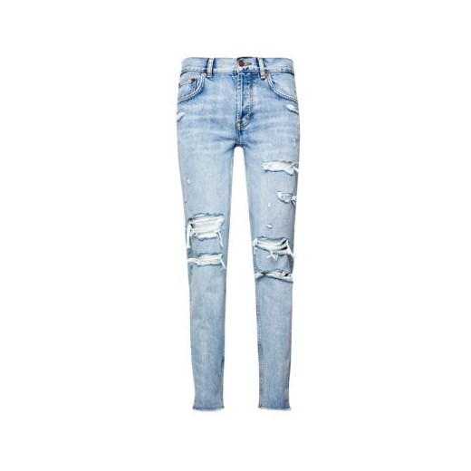 The Kooples jeansy damskie niebieskie w miejskim stylu 