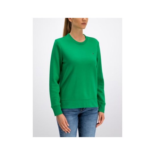 Zielona bluza damska Tommy Hilfiger krótka 